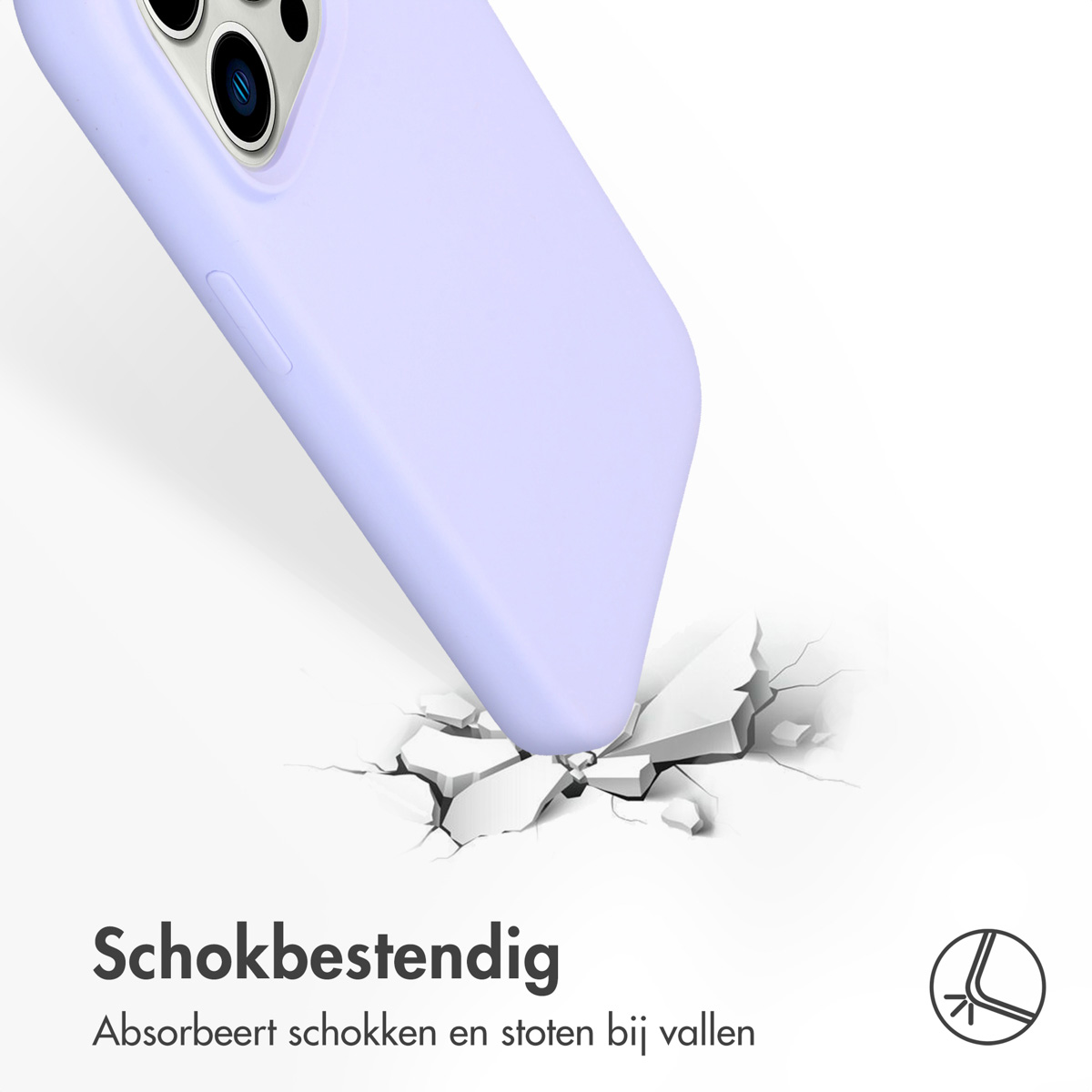 Accezz Liquid Silicone Backcover met MagSafe Apple iPhone 14 Pro - Paars