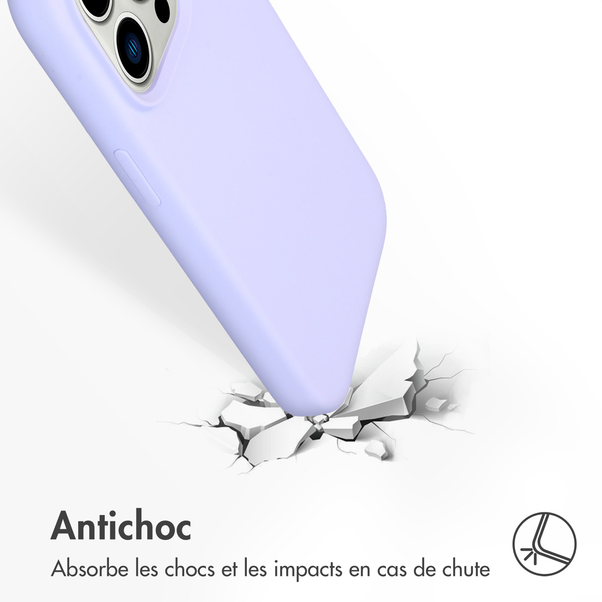 Accezz Liquid Silicone Backcover met MagSafe Apple iPhone 14 Pro - Paars