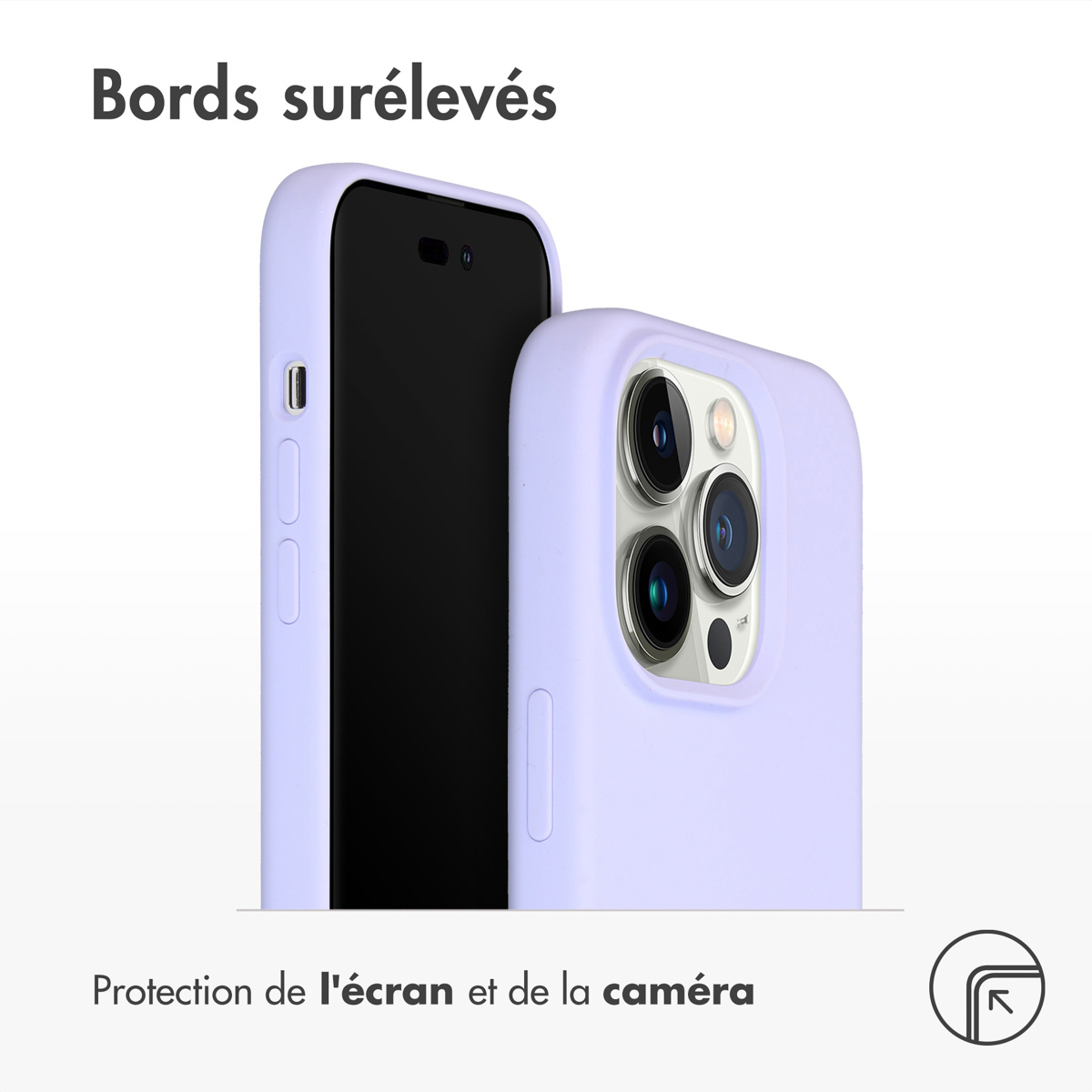 Accezz Liquid Silicone Backcover met MagSafe Apple iPhone 14 Pro - Paars