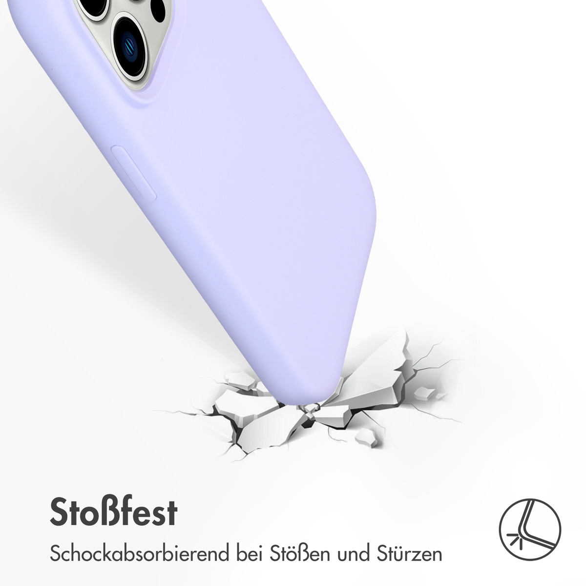 Accezz Liquid Silicone Backcover met MagSafe Apple iPhone 14 Pro - Paars