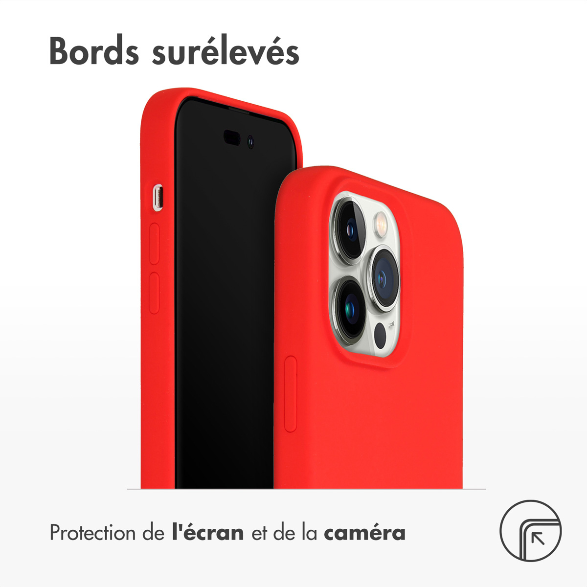 Accezz Liquid Silicone Backcover met MagSafe Apple iPhone 14 Pro Max - Rood