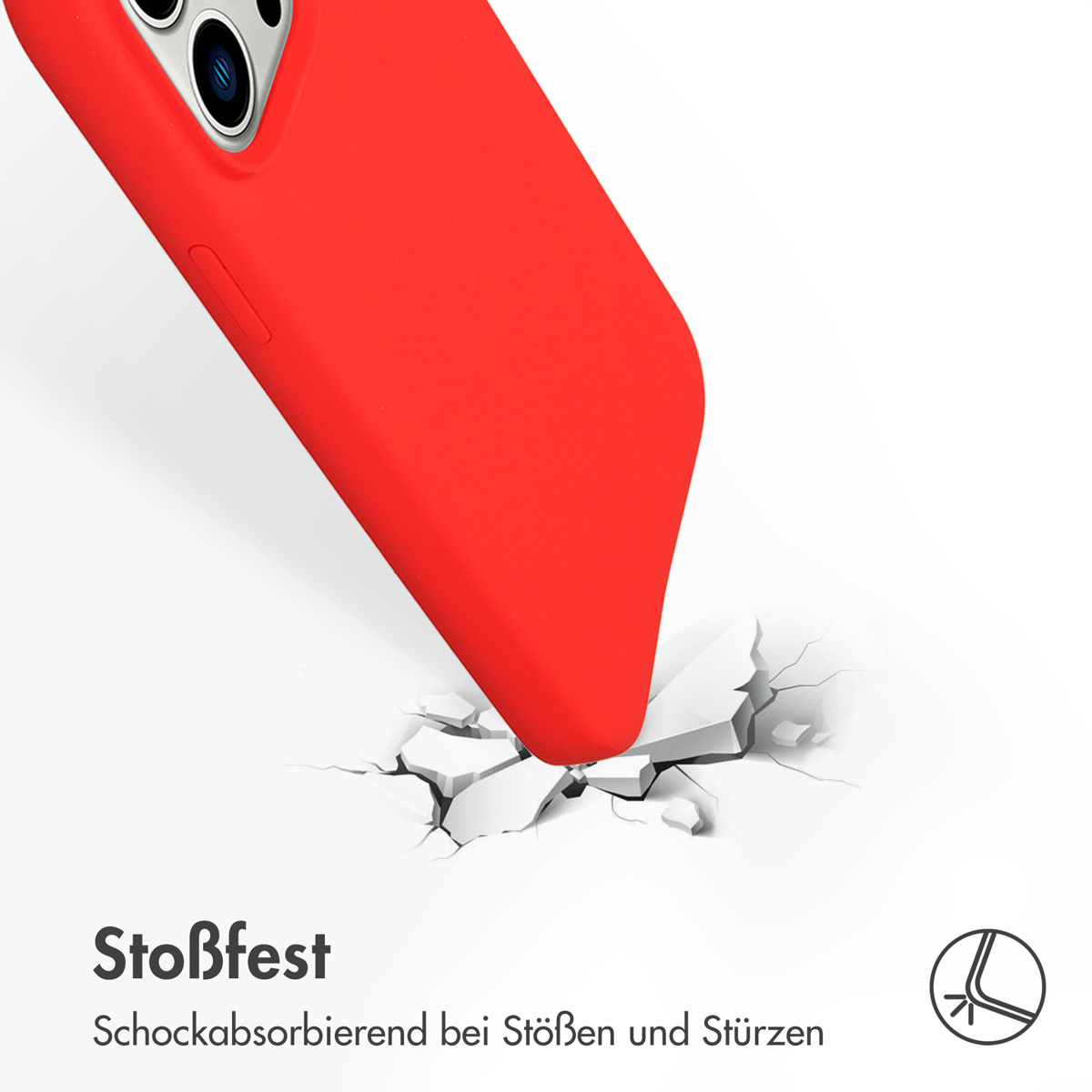 Accezz Liquid Silicone Backcover met MagSafe Apple iPhone 14 Pro Max - Rood
