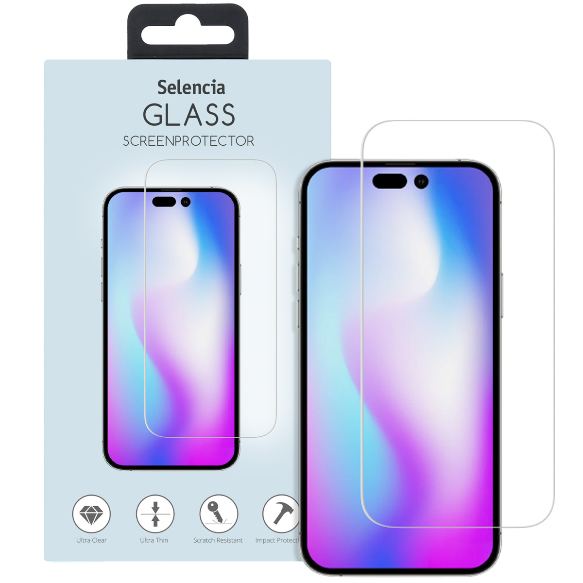Selencia Gehard Glas Screenprotector Apple iPhone 14 Pro