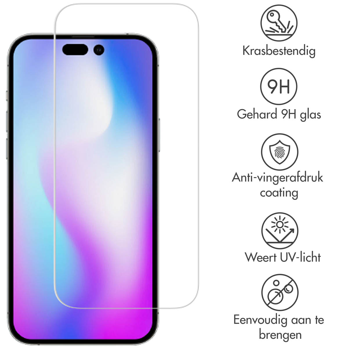 Selencia Gehard Glas Screenprotector Apple iPhone 14 Pro