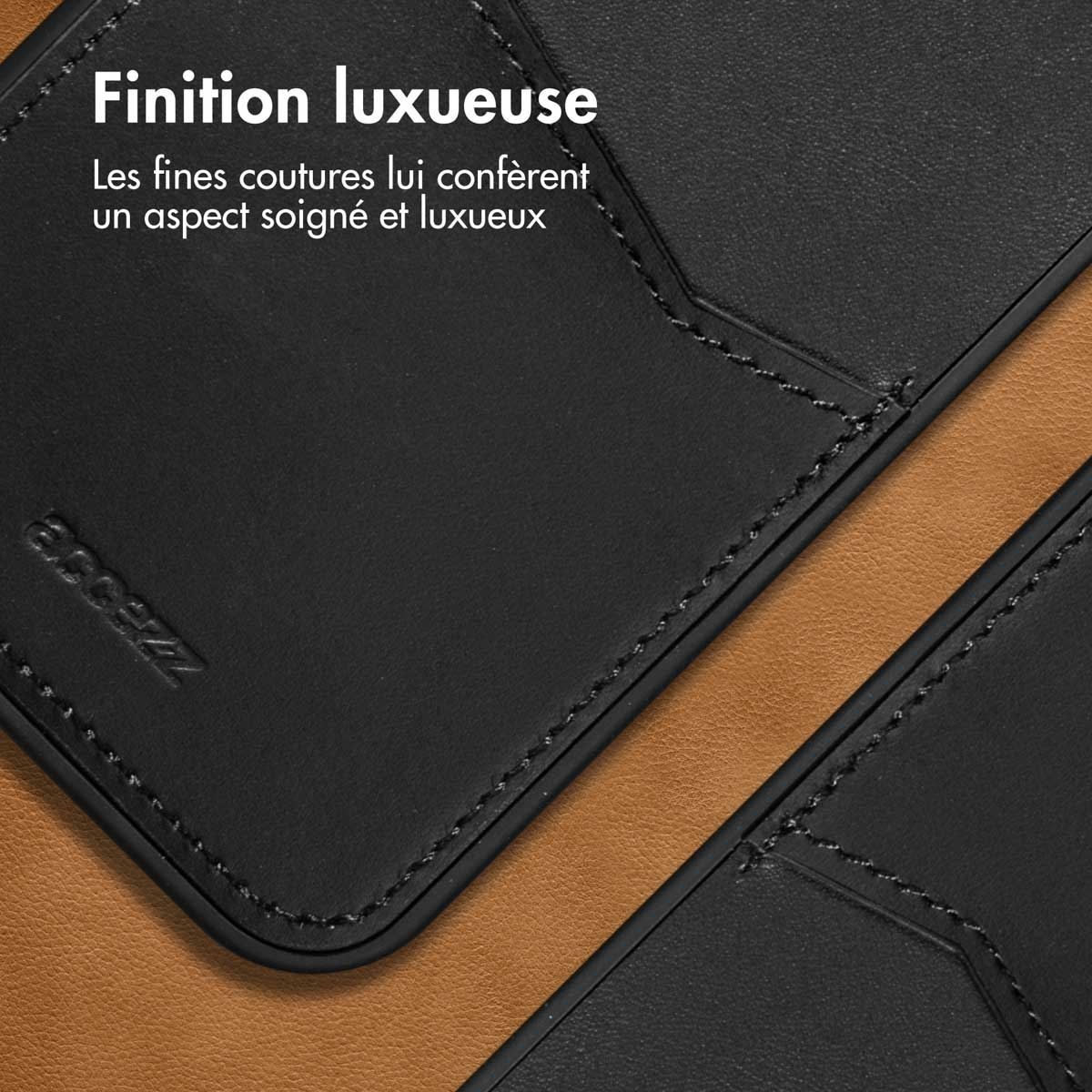 Accezz Premium Leather Card Slot Backcover Apple iPhone 14 Plus - Zwart