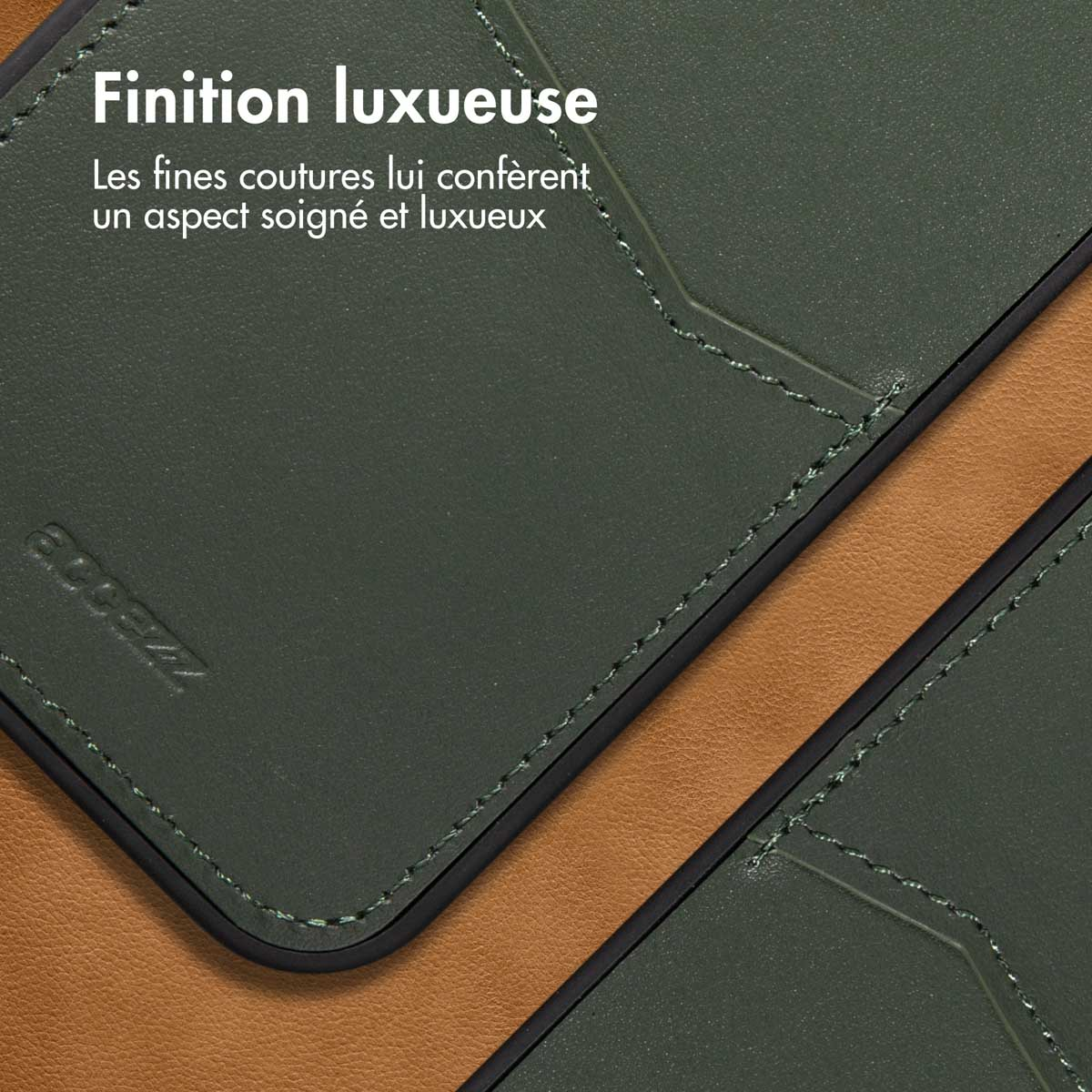 Accezz Premium Leather Card Slot Backcover Apple iPhone 14 Pro Max - Groen