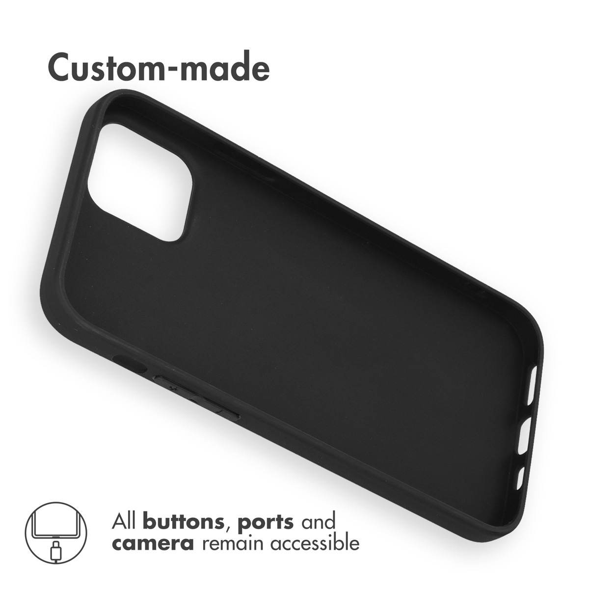 Accezz Color Backcover Apple iPhone 13 - Zwart
