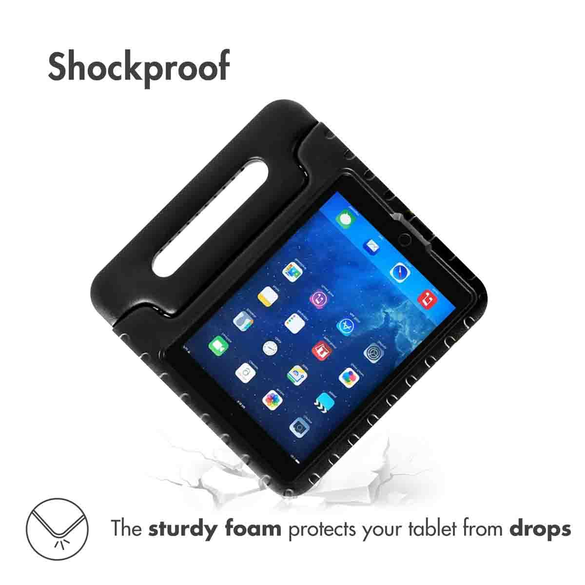 Accezz Kidsproof Backcover met handvat Apple iPad 6 (2018) 9.7 inch / iPad 5 (2017) 9.7 inch - Zwart
