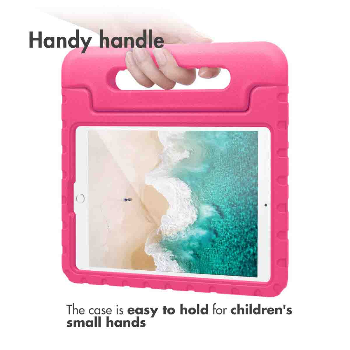Accezz Kidsproof Backcover met handvat Apple iPad 9 (2021) 10.2 inch / iPad 8 (2020) 10.2 inch / iPad 7 (2019) 10.2 inch - Roze