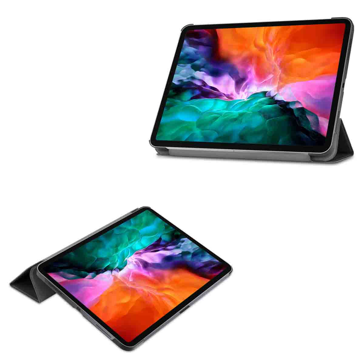 Accezz Trifold Bookcase Apple iPad Pro 12.9 (2018/2020/2021/2022) - Zwart