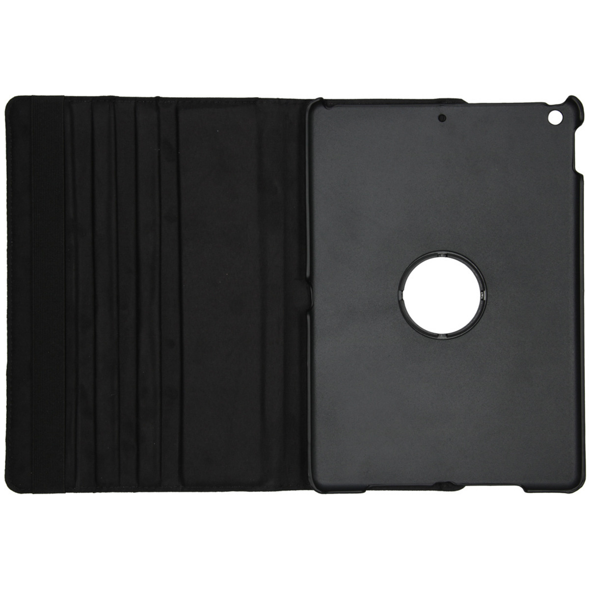 Accezz 360° draaibare Bookcase Apple iPad 9 (2021) 10.2 inch / iPad 8 (2020) 10.2 inch / iPad 7 (2019) 10.2 inch - Zwart