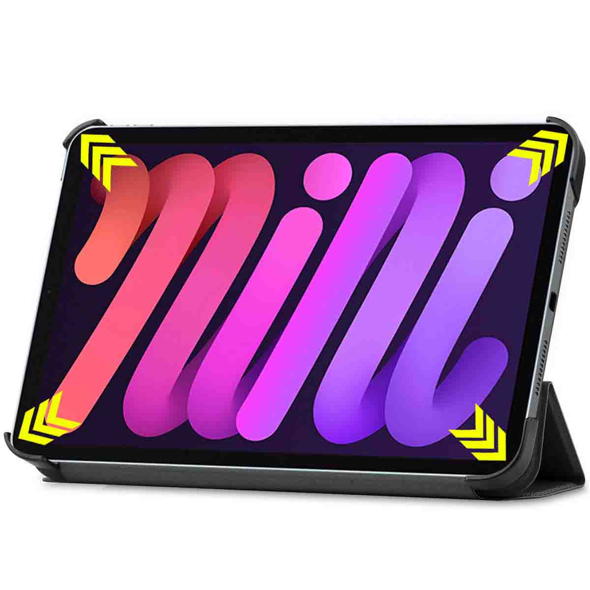 Accezz Trifold Bookcase Apple iPad Mini 7 (2024) / iPad Mini 6 (2021) - Zwart