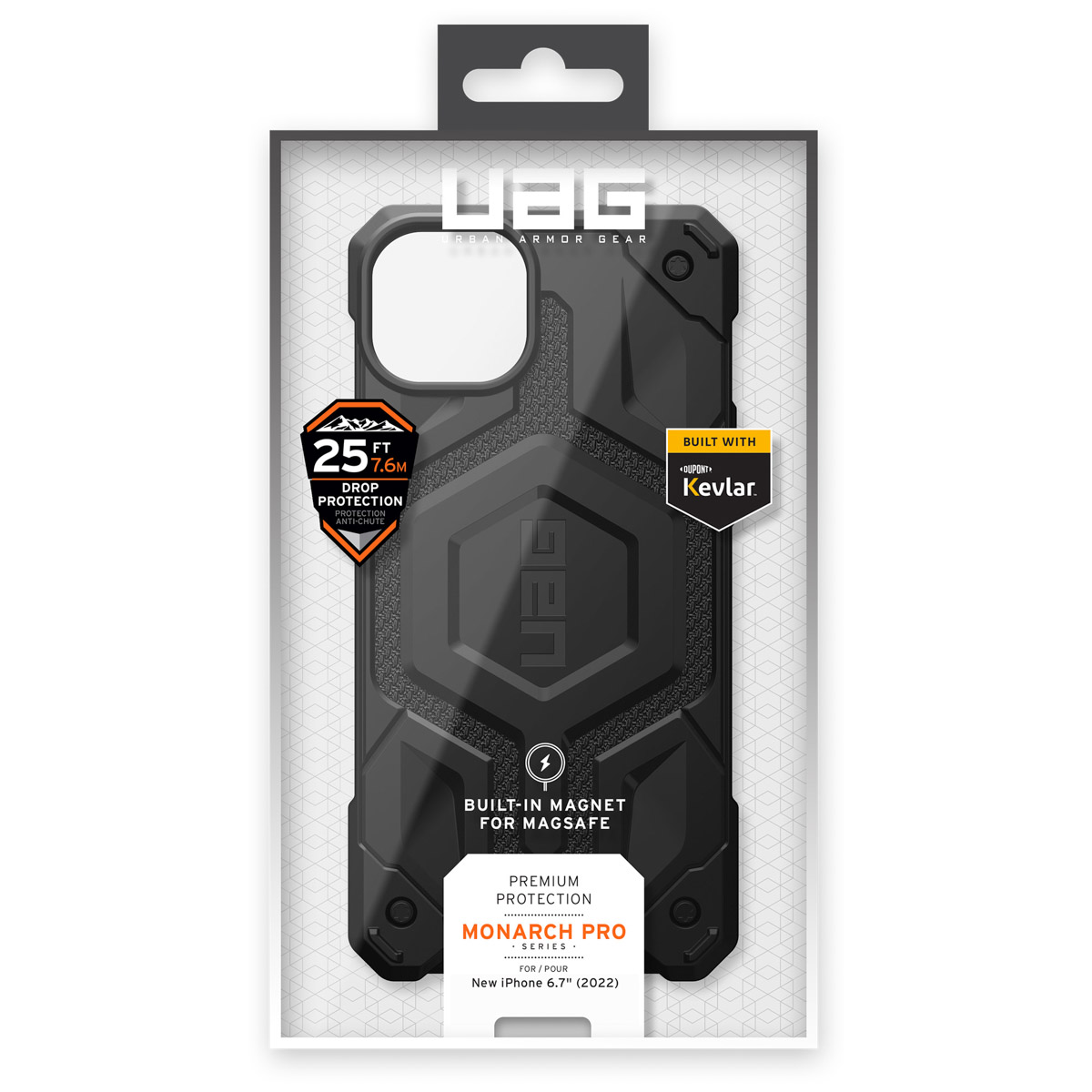 UAG Monarch Backcover MagSafe Apple iPhone 14 Plus - Kevlar Black