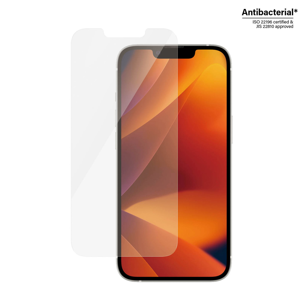 PanzerGlass Anti-Bacterial Screenprotector Apple iPhone 14 / 13 / 13 Pro