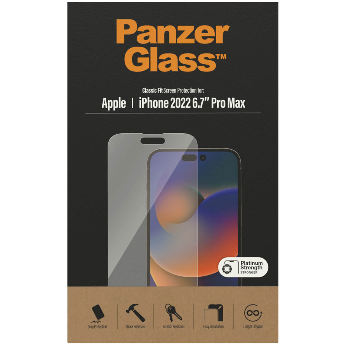 PanzerGlass Anti-Bacterial Screenprotector Apple iPhone 14 Pro Max