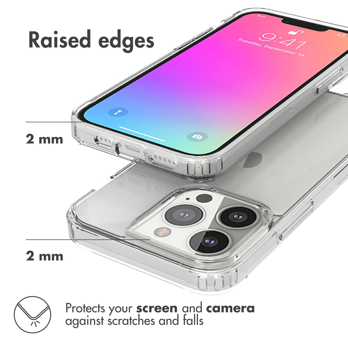 Accezz Xtreme Impact Backcover Apple iPhone 13 Pro - Transparant