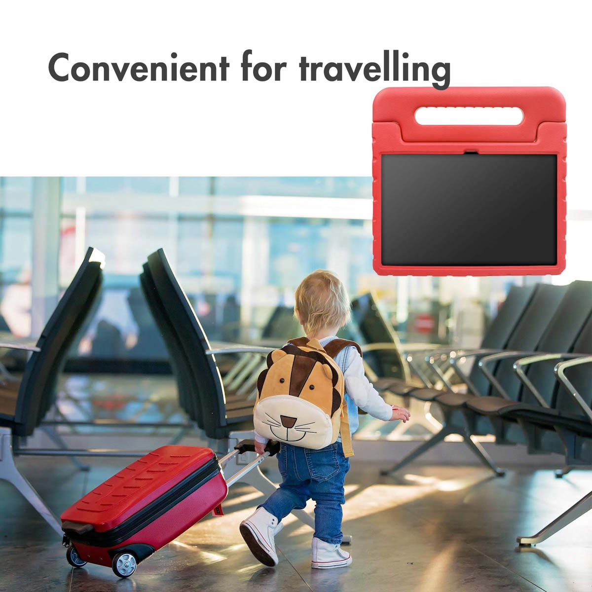 Accezz Kidsproof Backcover met handvat Apple iPad 11 (2025) 11 inch / iPad 10 (2022) 10.9 inch - Rood
