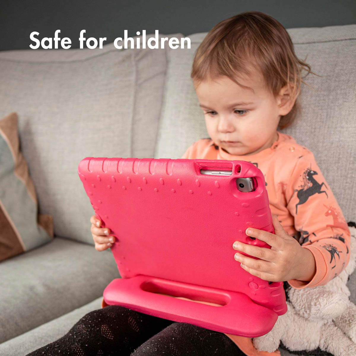 Accezz Kidsproof Backcover met handvat Apple iPad 11 (2025) 11 inch / iPad 10 (2022) 10.9 inch - Roze
