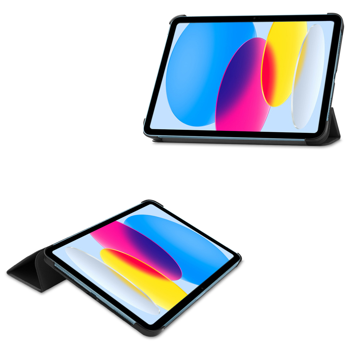 Accezz Trifold Bookcase Apple iPad 11 (2025) 11 inch / iPad 10 (2022) 10.9 inch - Zwart