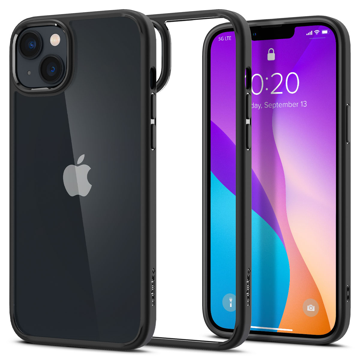 Spigen Ultra Hybrid Backcover Apple iPhone 14 - Zwart