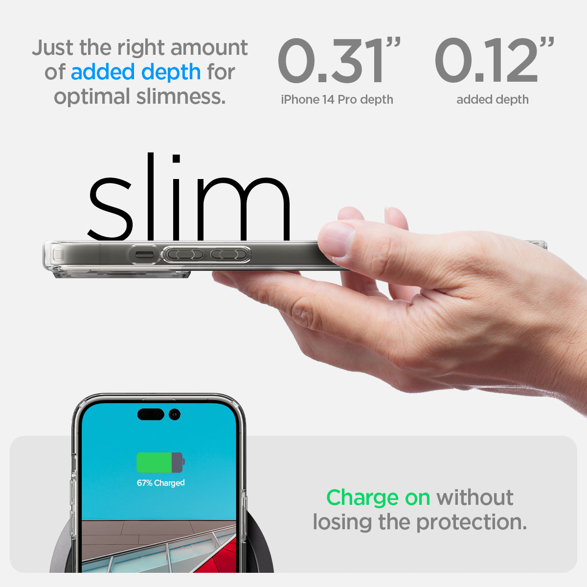 Spigen Ultra Hybrid Backcover Apple iPhone 14 Pro - Transparant