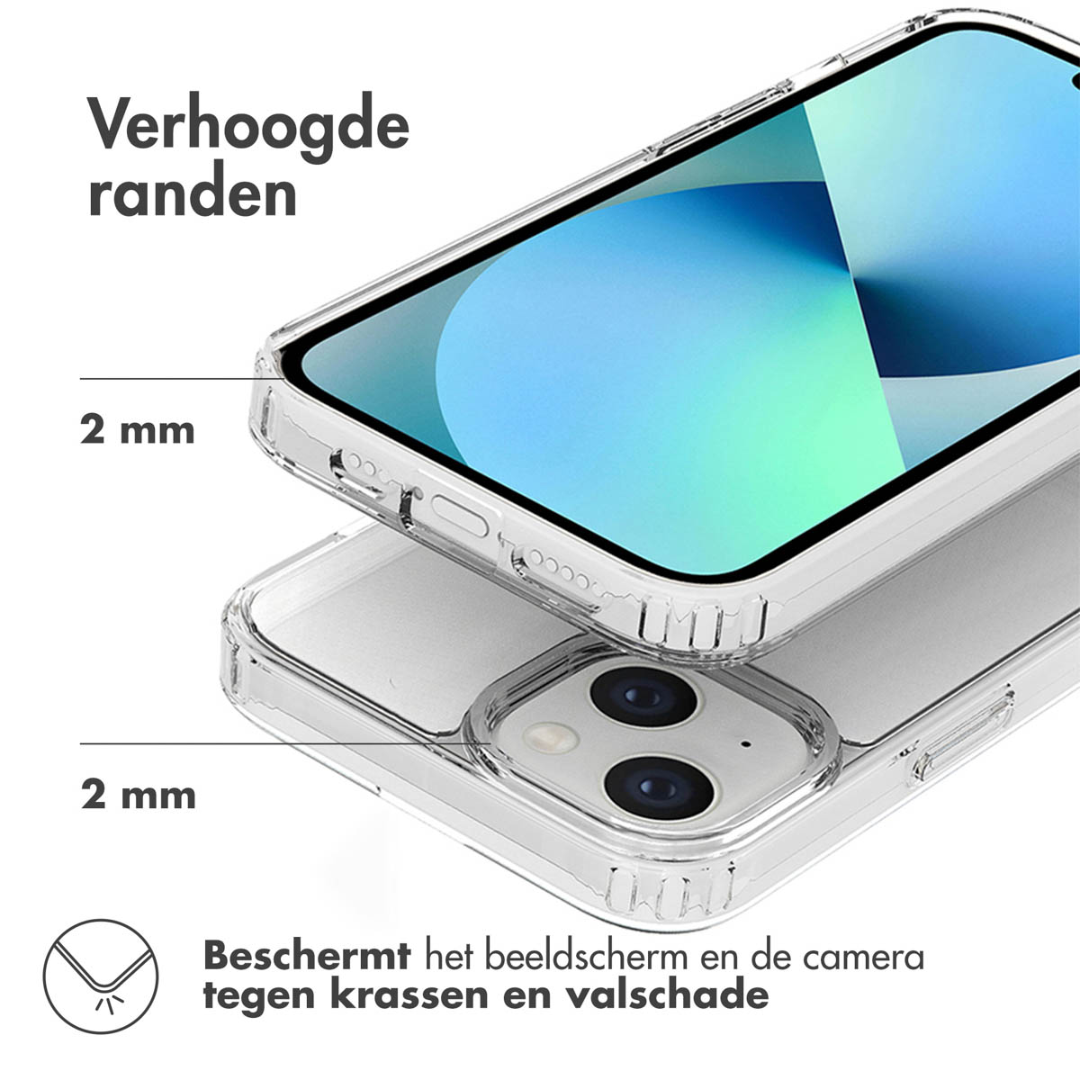 Accezz Xtreme Impact Backcover Apple iPhone 13 - Transparant