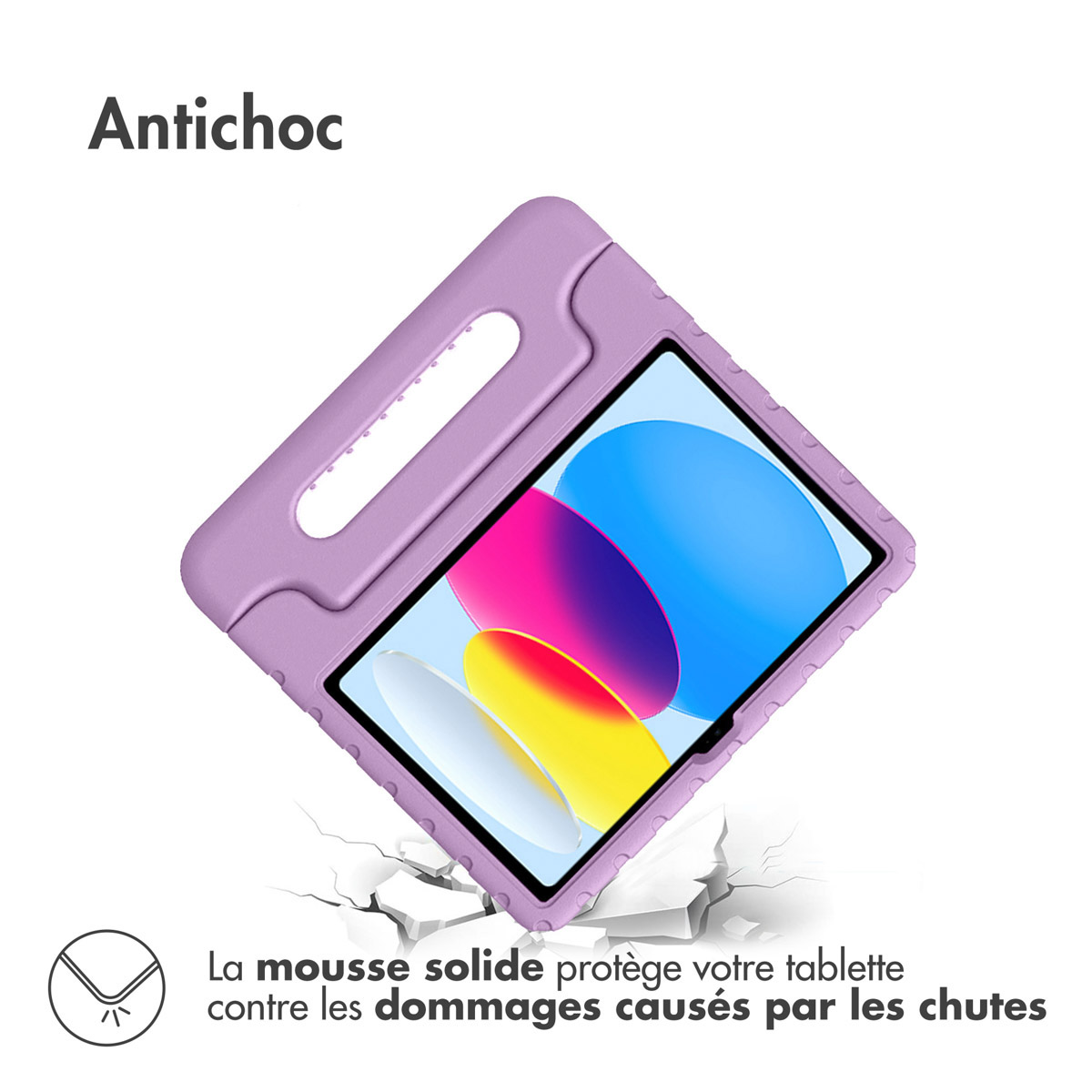 Accezz Kidsproof Backcover met handvat Apple iPad 11 (2025) 11 inch / iPad 10 (2022) 10.9 inch - Lila