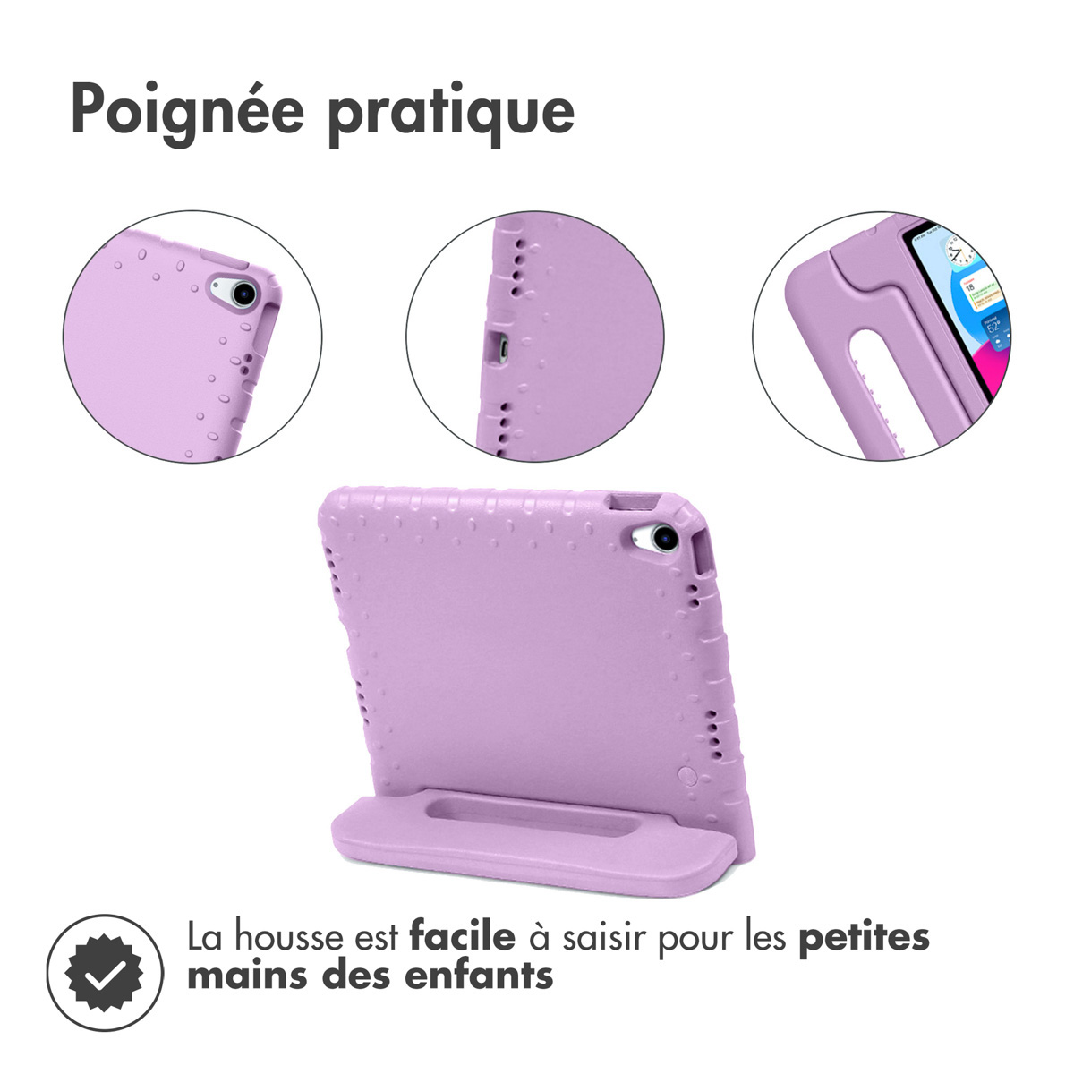 Accezz Kidsproof Backcover met handvat Apple iPad 11 (2025) 11 inch / iPad 10 (2022) 10.9 inch - Lila