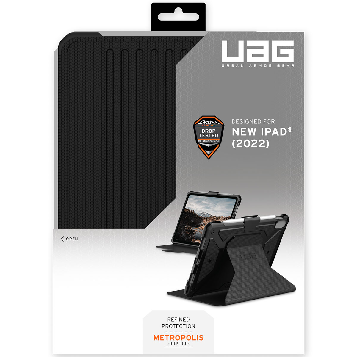 UAG Metropolis Bookcase Apple iPad 11 (2025) 11 inch / iPad 10 (2022) 10.9 inch - Zwart