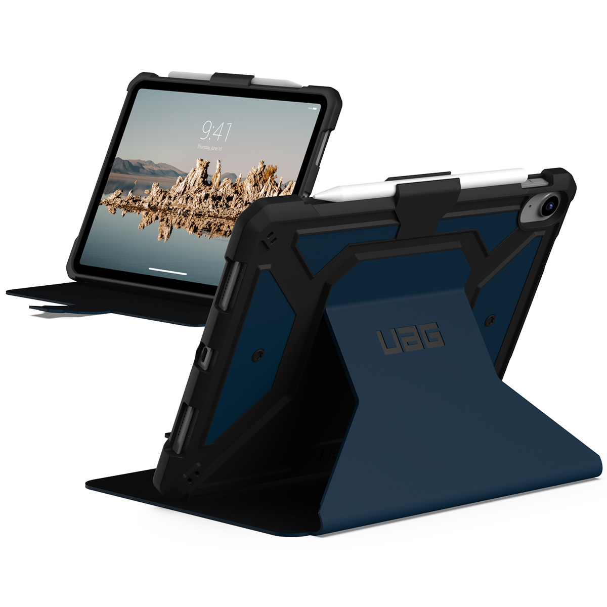 UAG Metropolis Bookcase Apple iPad 11 (2025) 11 inch / iPad 10 (2022) 10.9 inch - Blauw