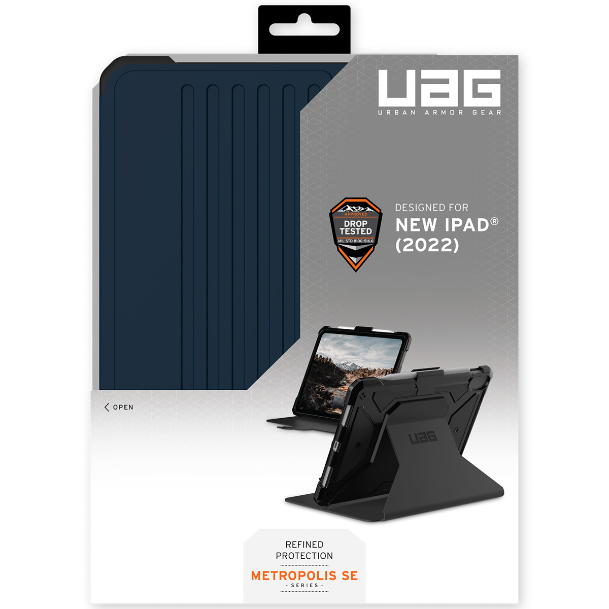 UAG Metropolis Bookcase Apple iPad 11 (2025) 11 inch / iPad 10 (2022) 10.9 inch - Blauw