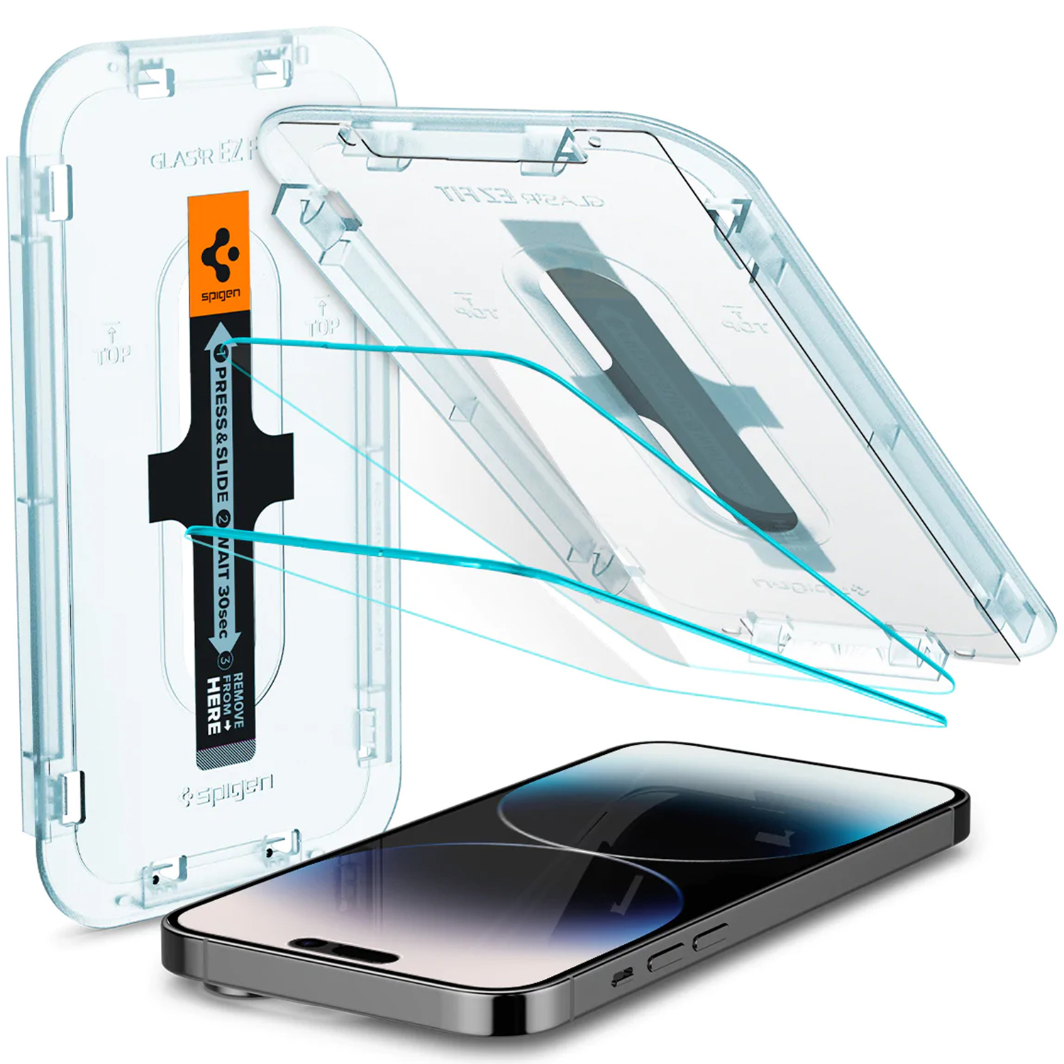 Spigen GLAStR EZ Fit Screenprotector + Applicator 2-pack Apple iPhone 14 Pro
