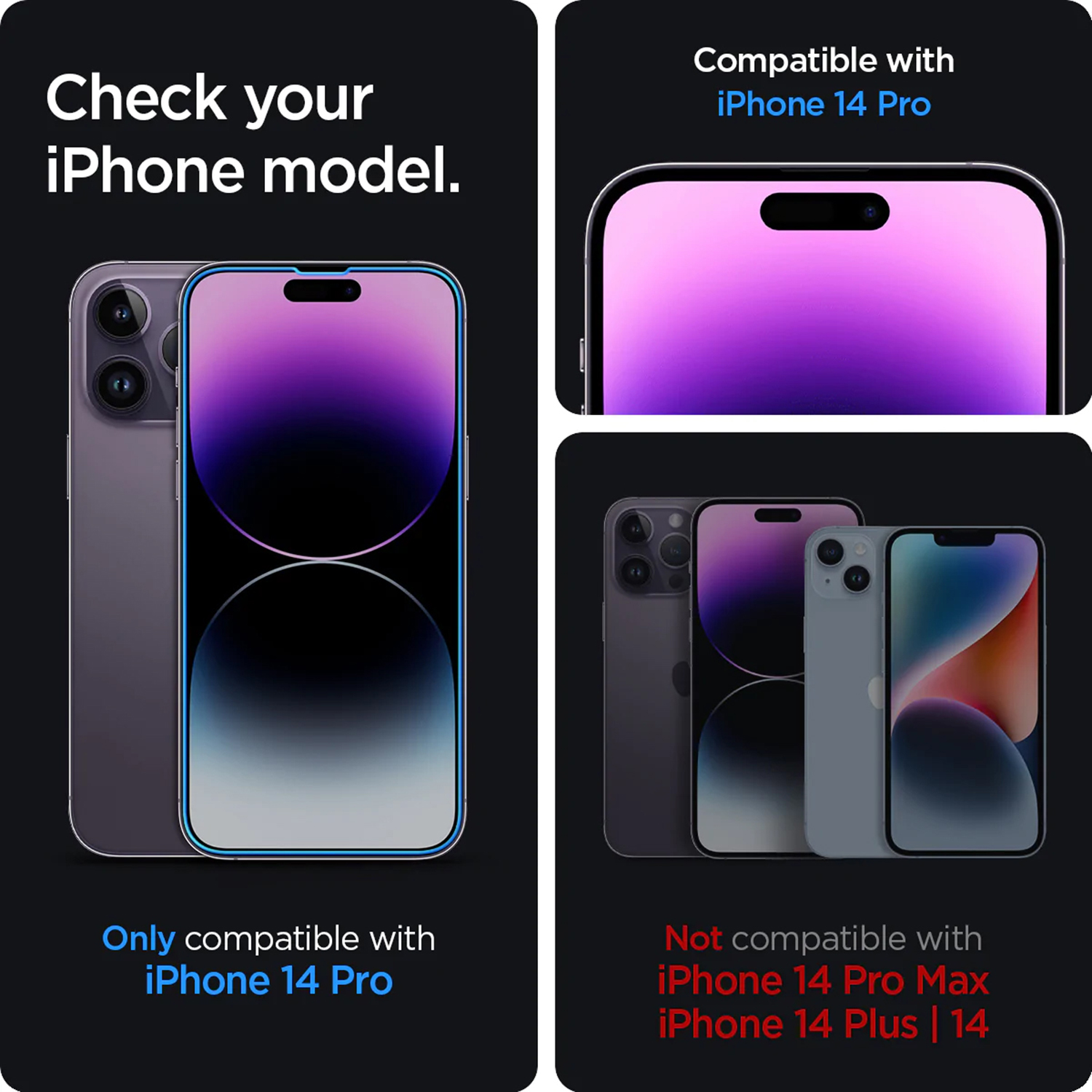 Spigen GLAStR EZ Fit Screenprotector + Applicator 2-pack Apple iPhone 14 Pro