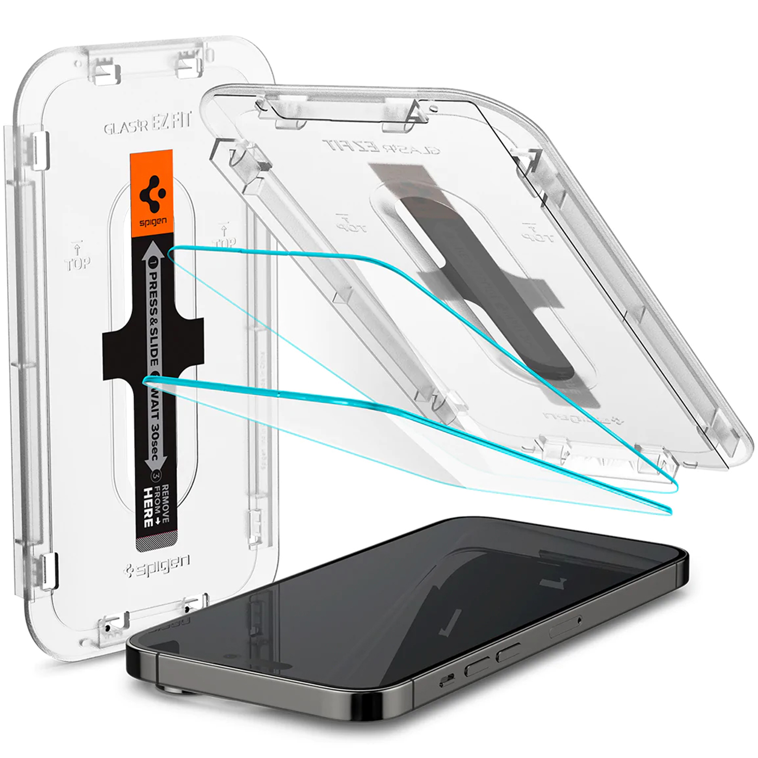 Spigen GLAStR EZ Fit Screenprotector + Applicator 2-pack Apple iPhone 14 Pro