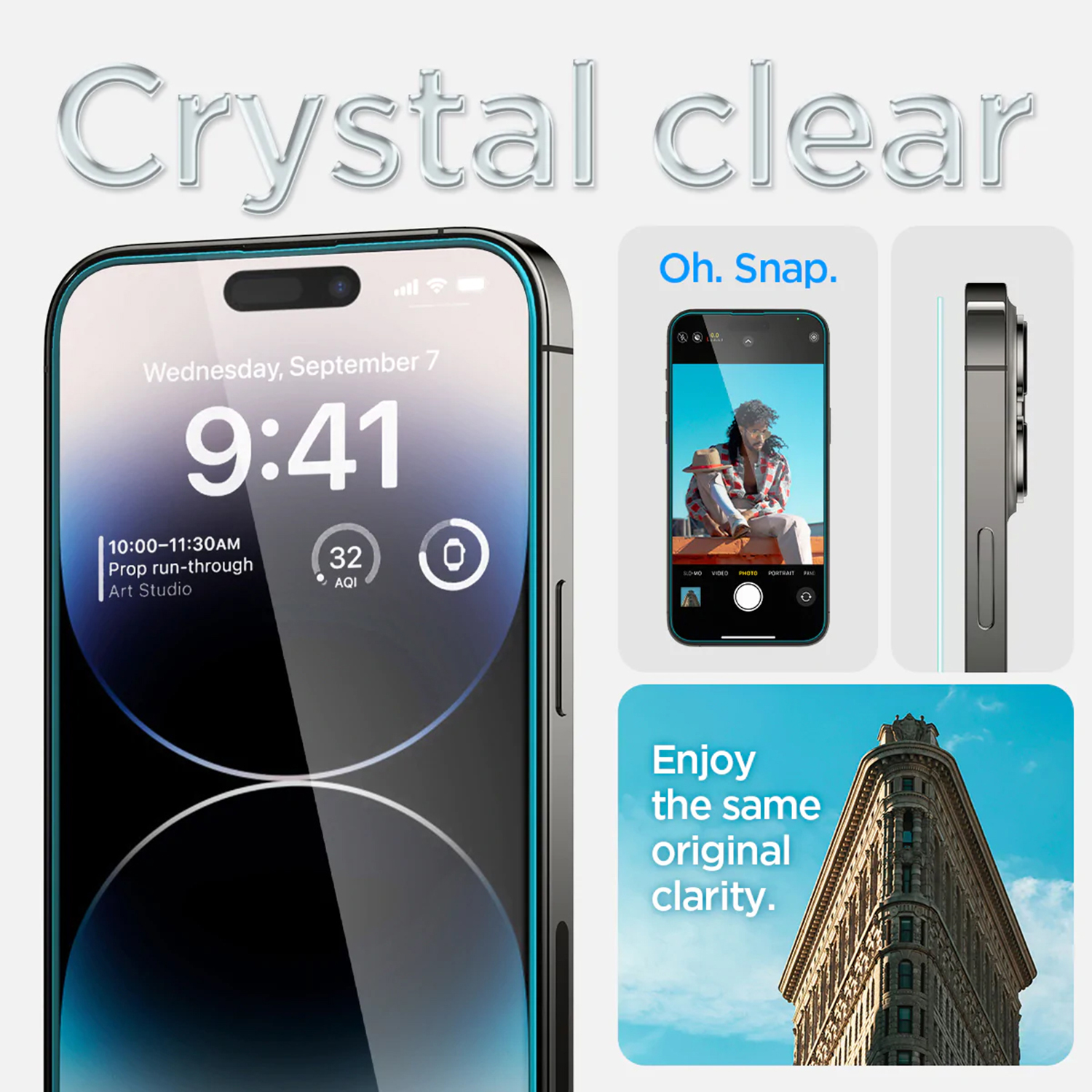 Spigen GLAStR EZ Fit Screenprotector + Applicator 2-pack Apple iPhone 14 Pro