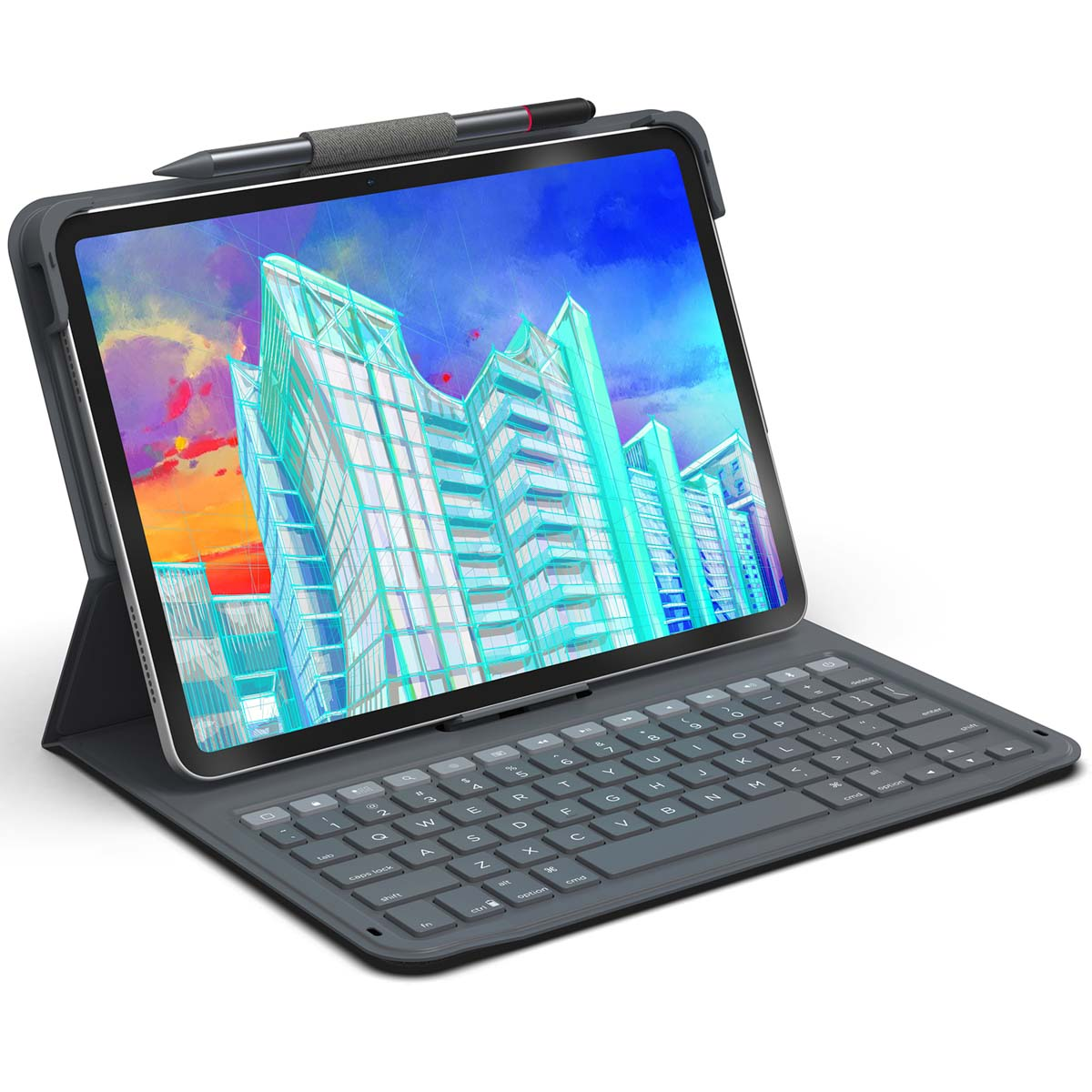 ZAGG Messenger Folio 2 Keyboard Case iPad 11 (2025) 11 inch / iPad 10 (2022) 10.9 inch - Charcoal