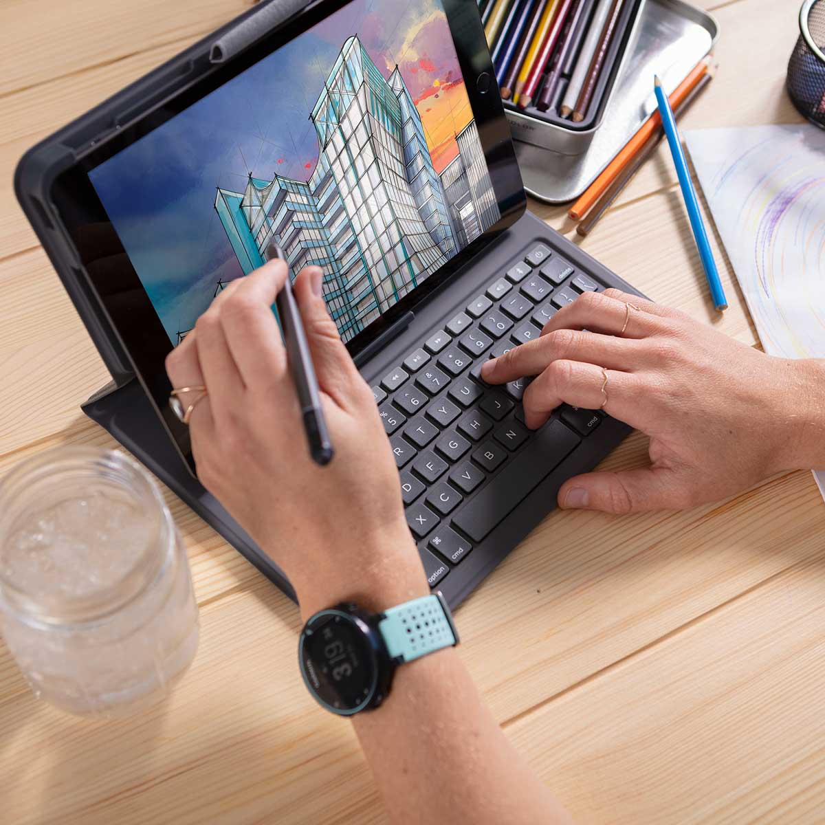 ZAGG Messenger Folio 2 Keyboard Case iPad 11 (2025) 11 inch / iPad 10 (2022) 10.9 inch - Charcoal
