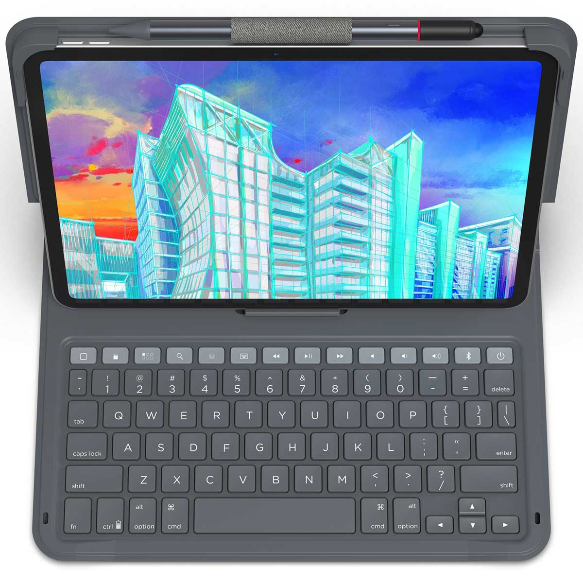 ZAGG Messenger Folio 2 Keyboard Case iPad 11 (2025) 11 inch / iPad 10 (2022) 10.9 inch - Charcoal