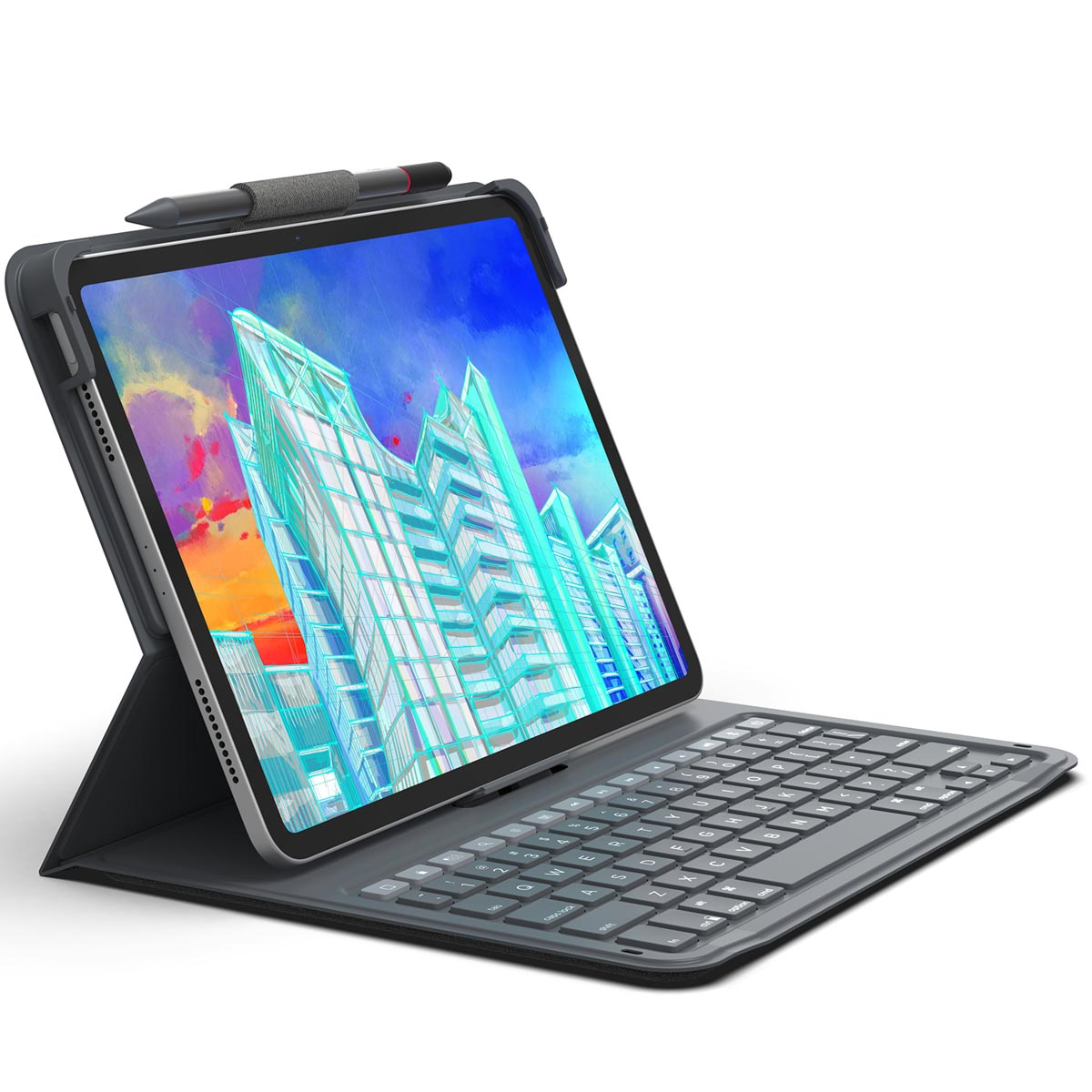 ZAGG Messenger Folio 2 Keyboard Case iPad 11 (2025) 11 inch / iPad 10 (2022) 10.9 inch - Charcoal