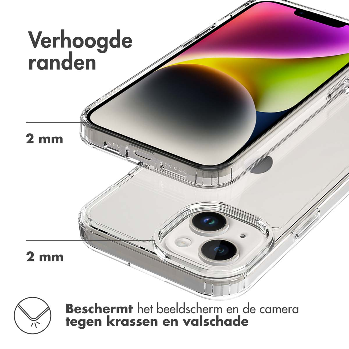 Accezz Xtreme Impact Backcover Apple iPhone 15 - Transparant