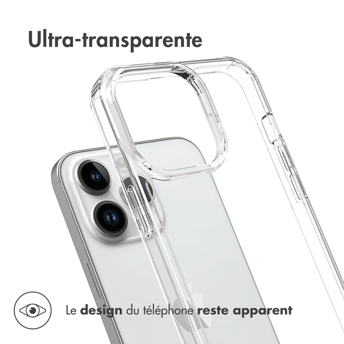 Accezz Xtreme Impact Backcover Apple iPhone 15 Pro Max - Transparant