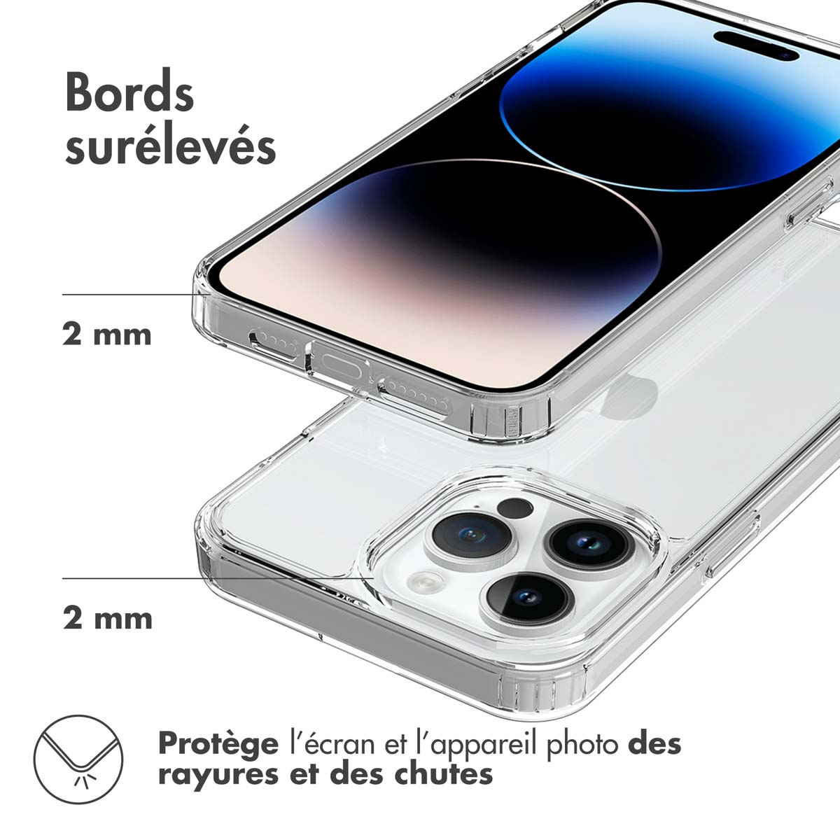 Accezz Xtreme Impact Backcover Apple iPhone 15 Pro Max - Transparant