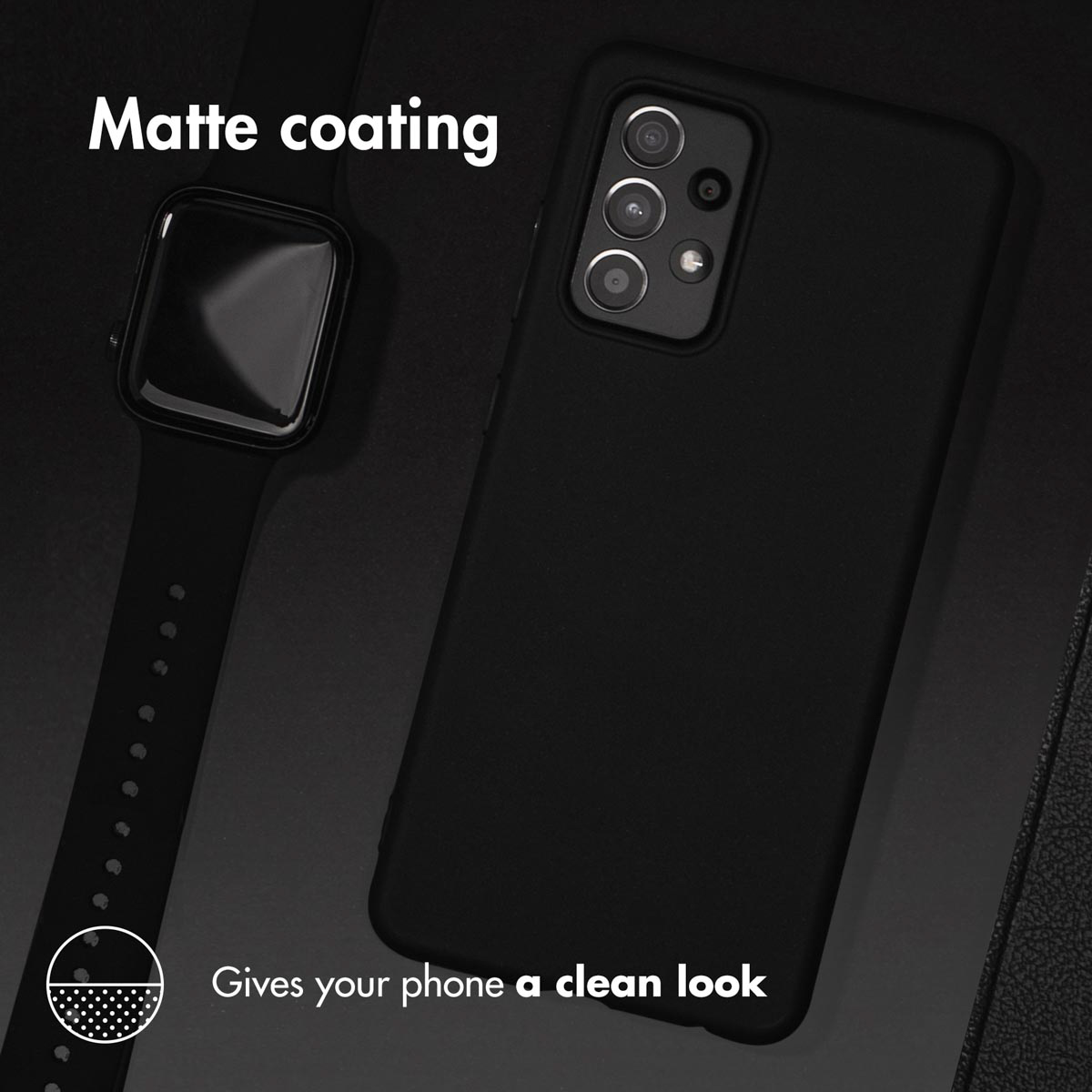 Accezz Color Backcover Apple iPhone 15 - Zwart