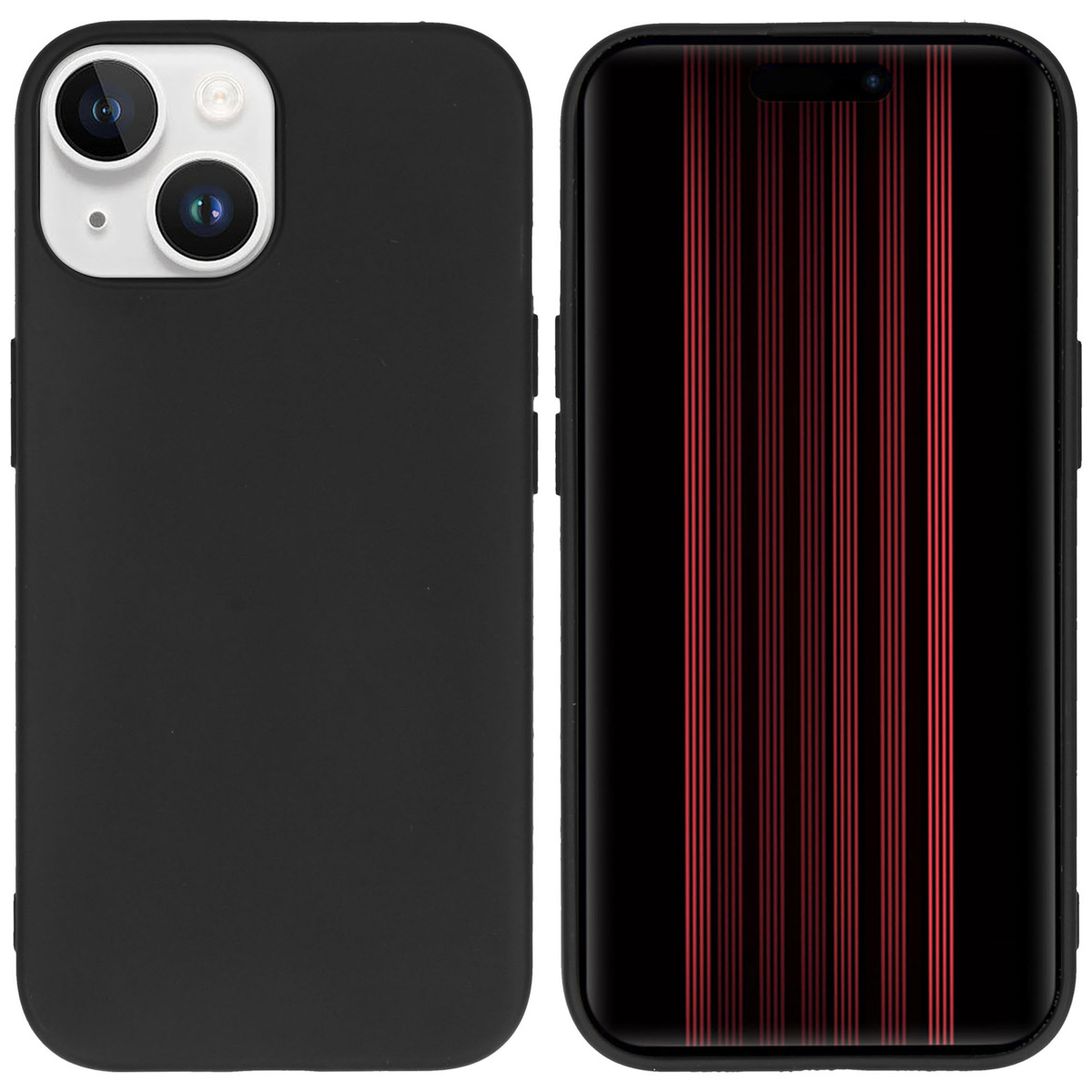 Accezz Color Backcover Apple iPhone 15 - Zwart