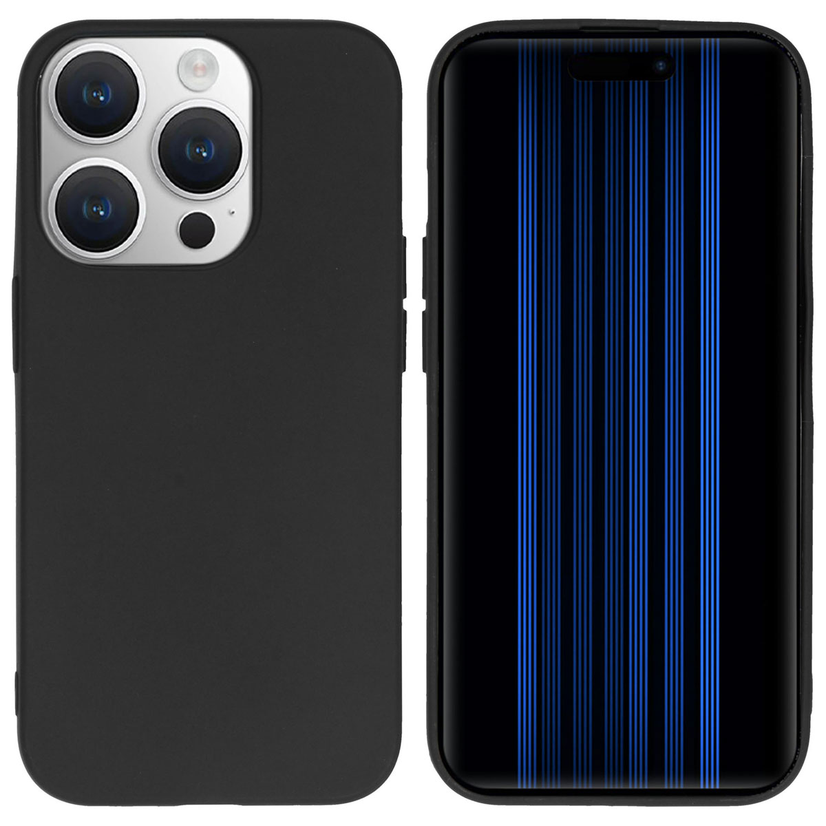 Accezz Color Backcover Apple iPhone 15 Pro - Zwart