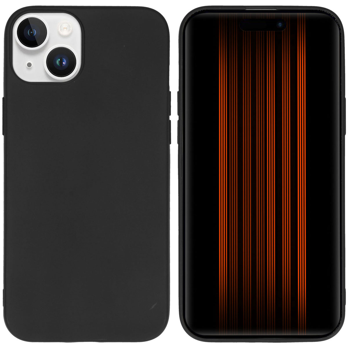 Accezz Color Backcover Apple iPhone 15 Plus - Zwart