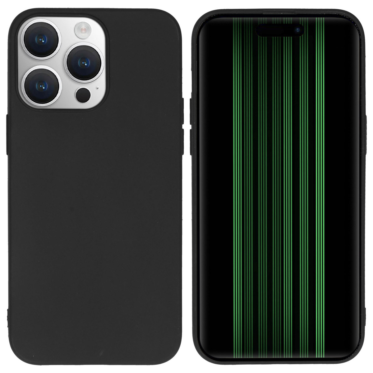 Accezz Color Backcover Apple iPhone 15 Pro Max - Zwart