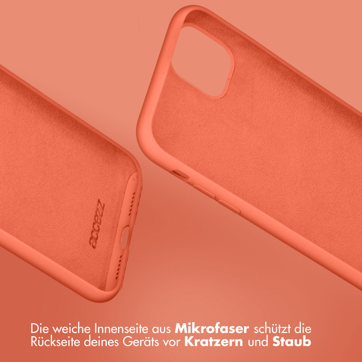 Accezz Liquid Silicone Backcover Apple iPhone 15 - Nectarine