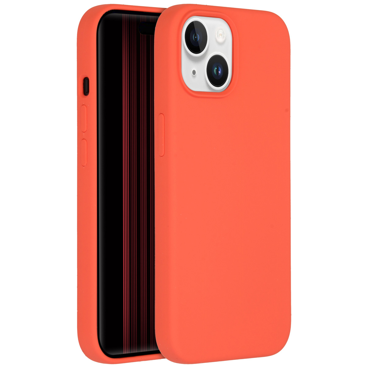 Accezz Liquid Silicone Backcover Apple iPhone 15 - Nectarine