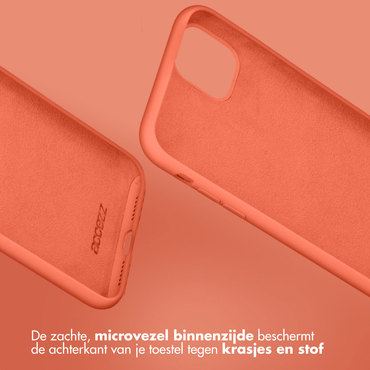 Accezz Liquid Silicone Backcover Apple iPhone 15 Pro - Nectarine